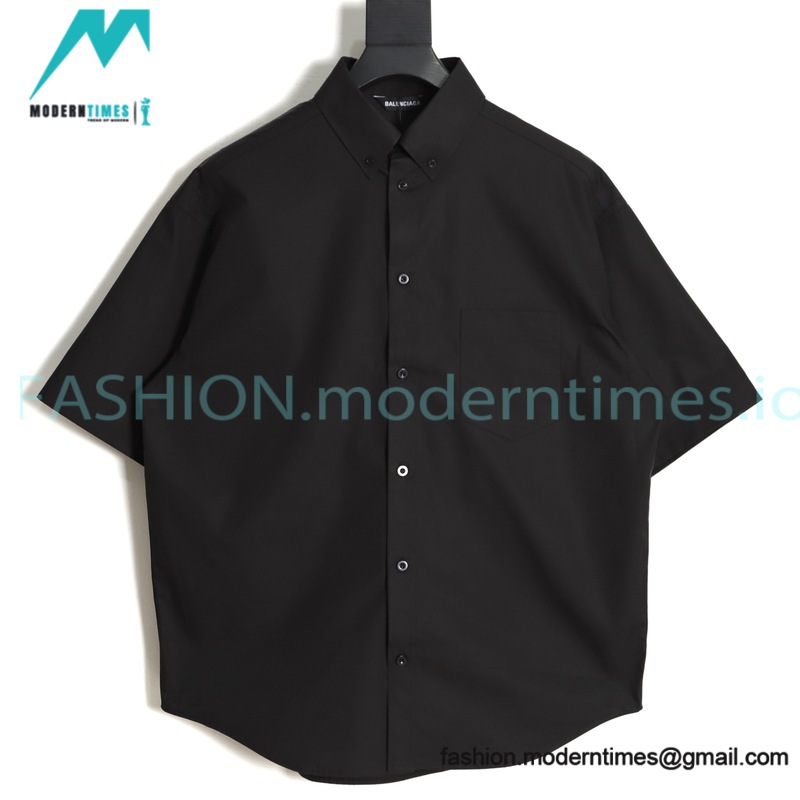 Balenciaga - 23SS Print Tape Short Sleeve Shirt Balenciaga - 23SS Print Tape Short Sleeve Shirt